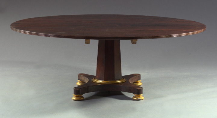 George III-Style Mahogany and Parcel-Gilt