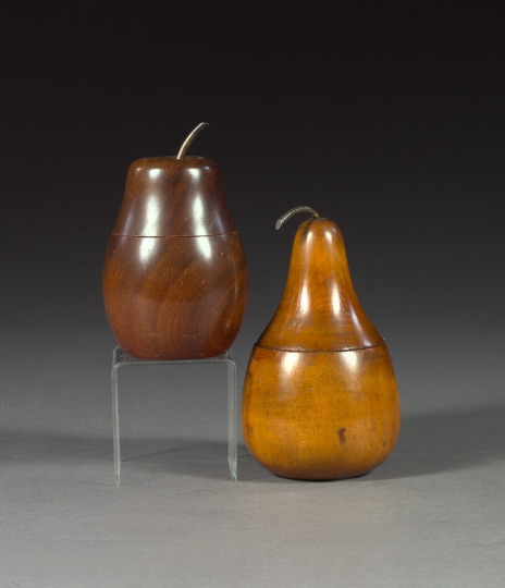 Two Pear Shaped Tea Caddies one 3a519a