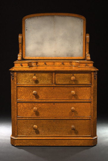 Victorian Bird s Eye Maple Dresser  3a51a8