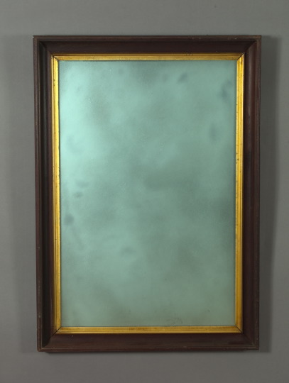 Large Walnut Mirror,  late 19th/early