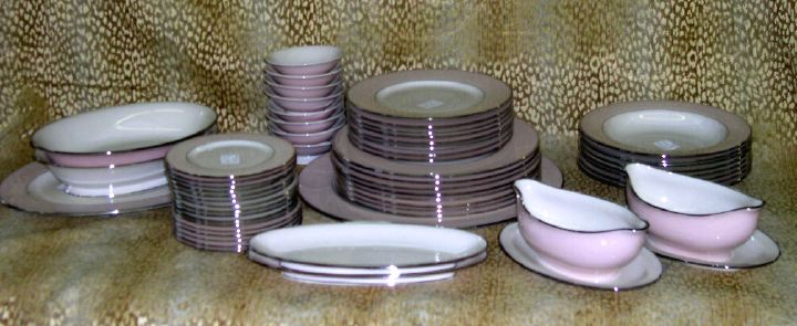 Sixty-Four-Piece Collection of Dinnerware,