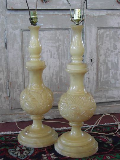 Tall Pair of Italian Carved Vasiform 3a5210