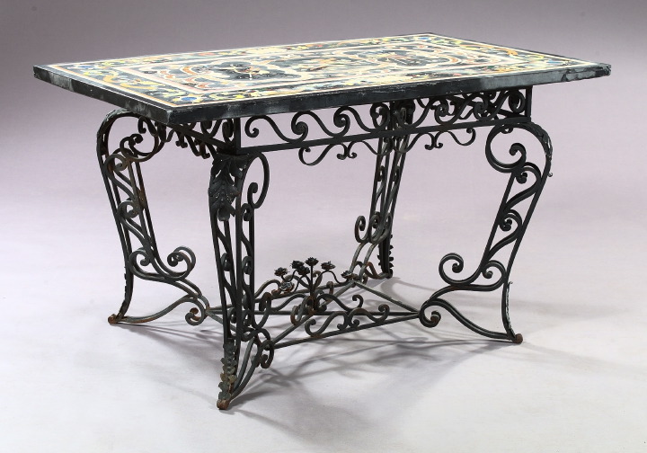 Italian Wrought Iron and Inlaid 3a5288