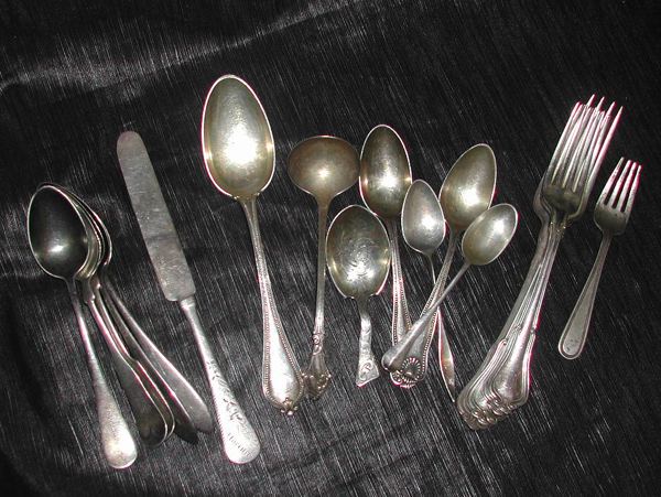 Eighteen Pieces of Assorted Sterling