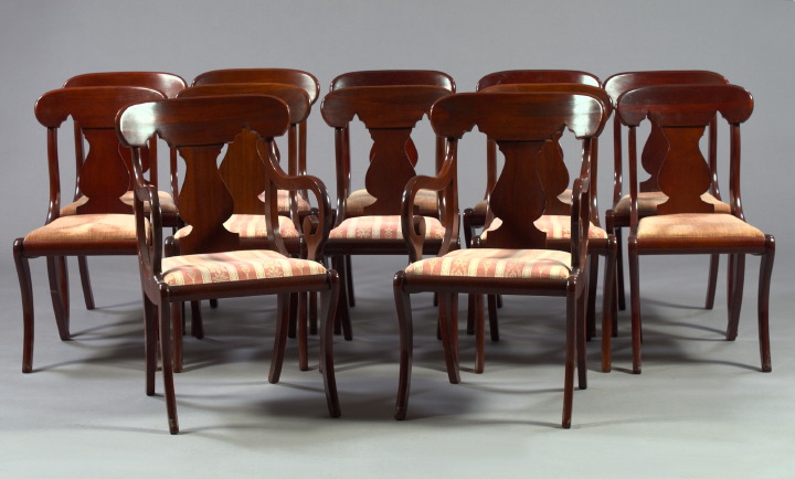 Suite of Twelve Mahogany Klismos Form 3a5305