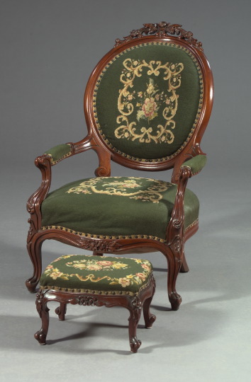 American Rococo Revival-Style Walnut