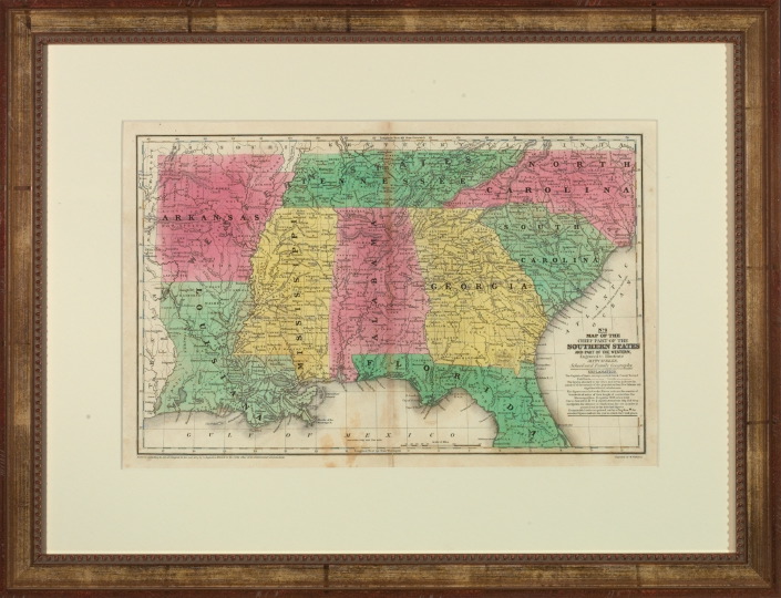 Hand-Colored Engraved Map of the