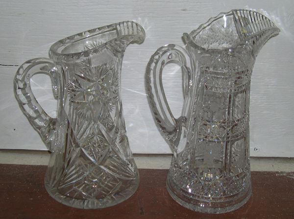 Two Cut Glass Decanters one a 3a536e