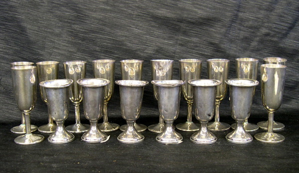 Group of Eighteen Sterling Silver