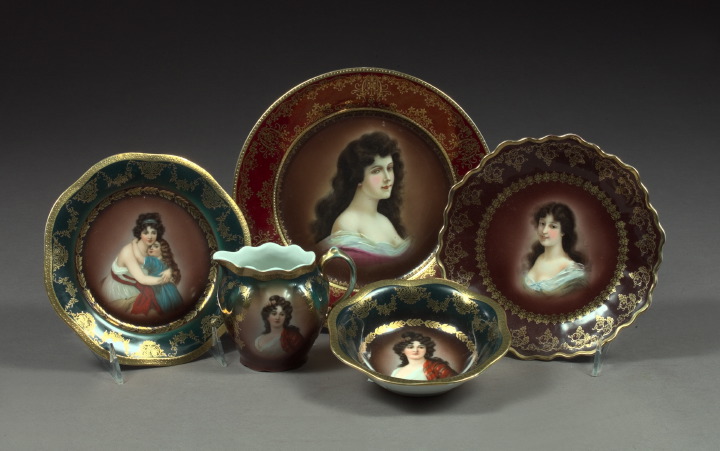 Five-Piece Collection of Porcelain,