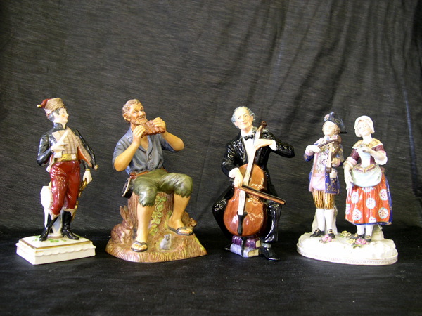 Collection of Four Porcelain Figures,