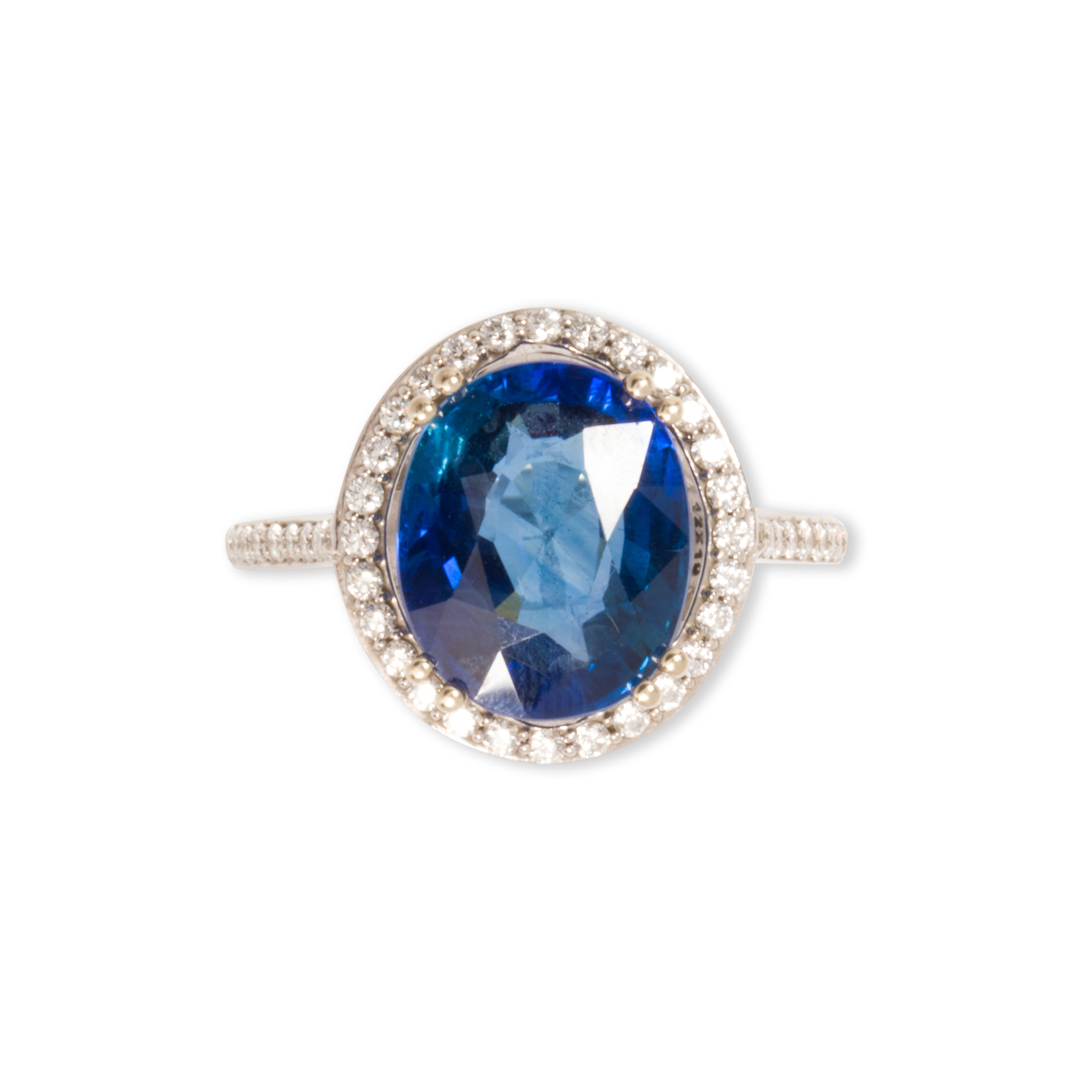 A NO HEAT CEYLON SAPPHIRE DIAMOND 3a5420