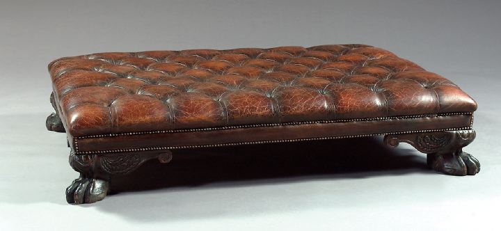 Early Georgian Style Tufted Leather 3a5453
