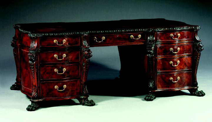 George III-Style Mahogany Partner\s