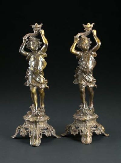 Large Pair of French Bronze Patinated 3a5474