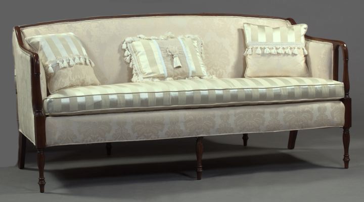 Sheraton-Style Stained Mahogany Sofa,