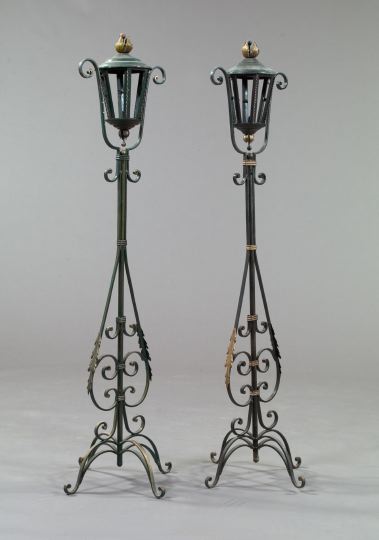 Pair of Spanish Style Wrought Iron 3a54eb