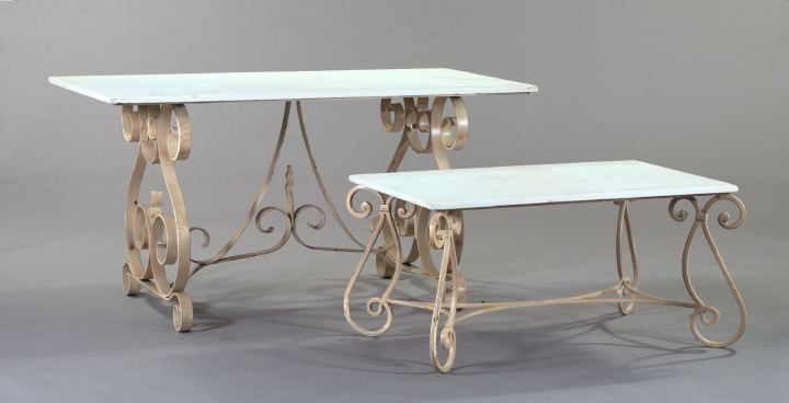 Polychromed Wrought-Iron and Beige