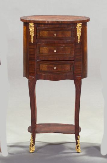 Louis XV Style Mahogany and Burlwood 3a54ff