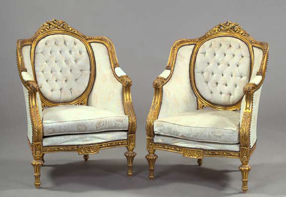 Pair of Napoleon III-Style Giltwood