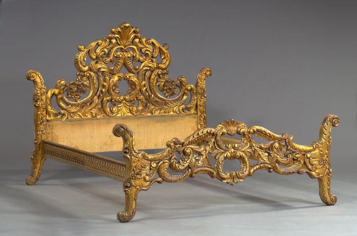 Elaborate Rococo-Style Carved and