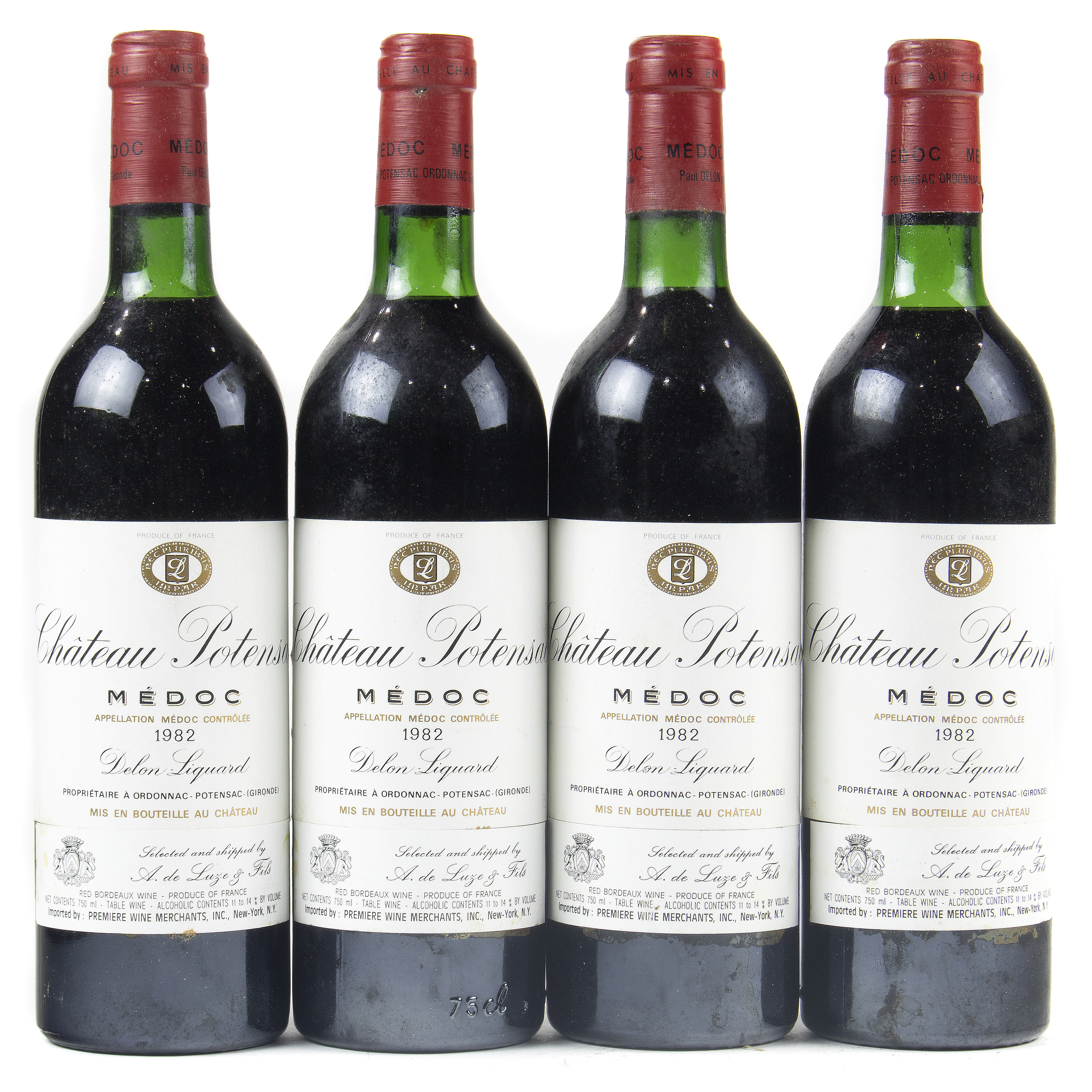 (LOT OF 4) A GROUP OF 1982 CHATEAU