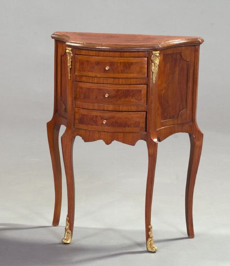 Louis XV Style Mahogany and Burlwood 3a5520