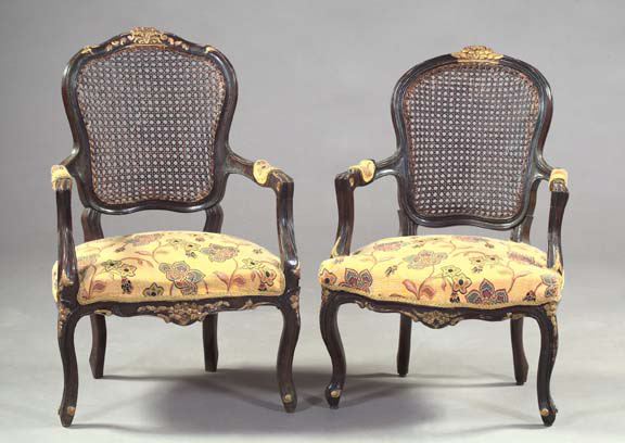 Pair of Louis XV-Style Fruitwood