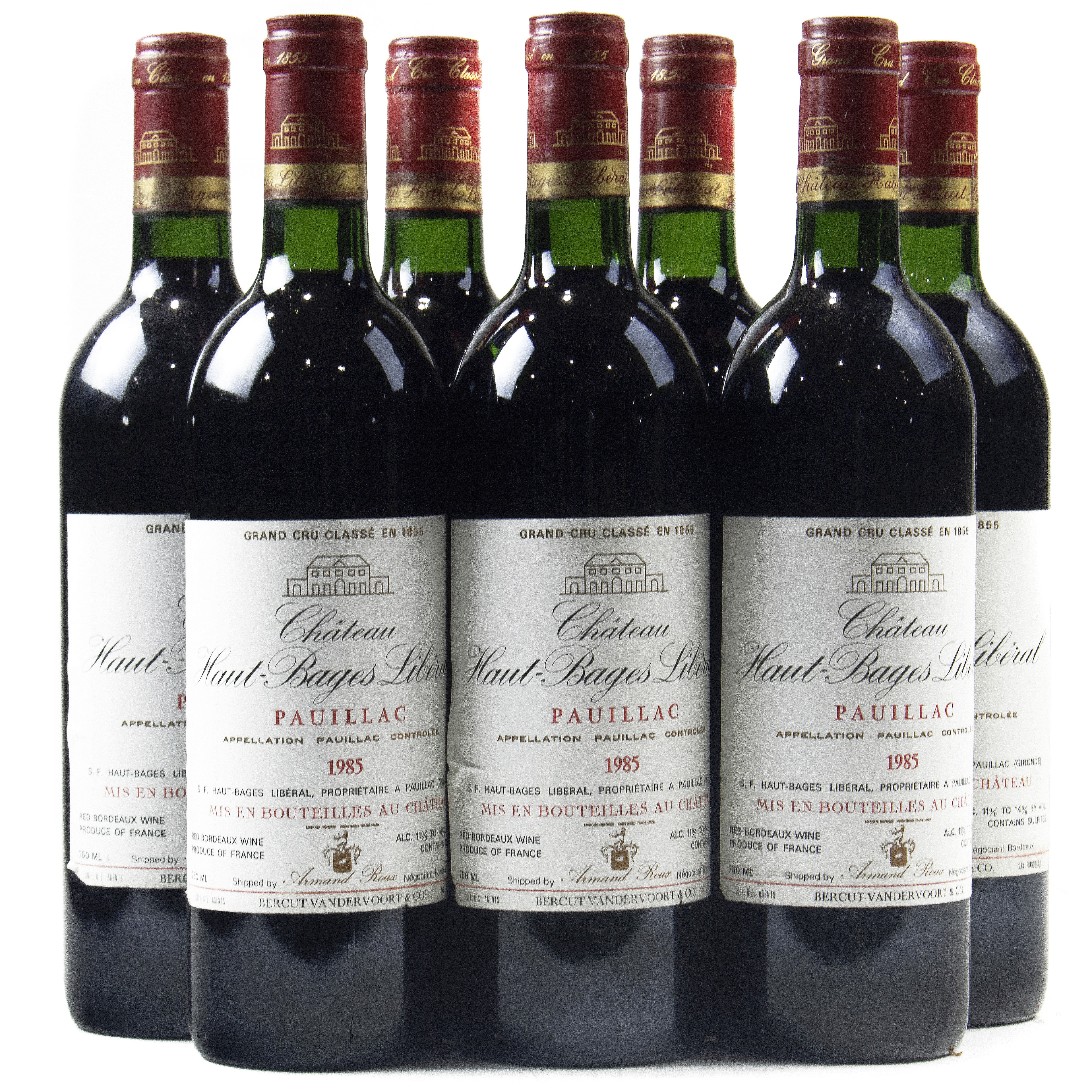  LOT OF 7 A GROUP OF 1985 CHATEAU 3a5536