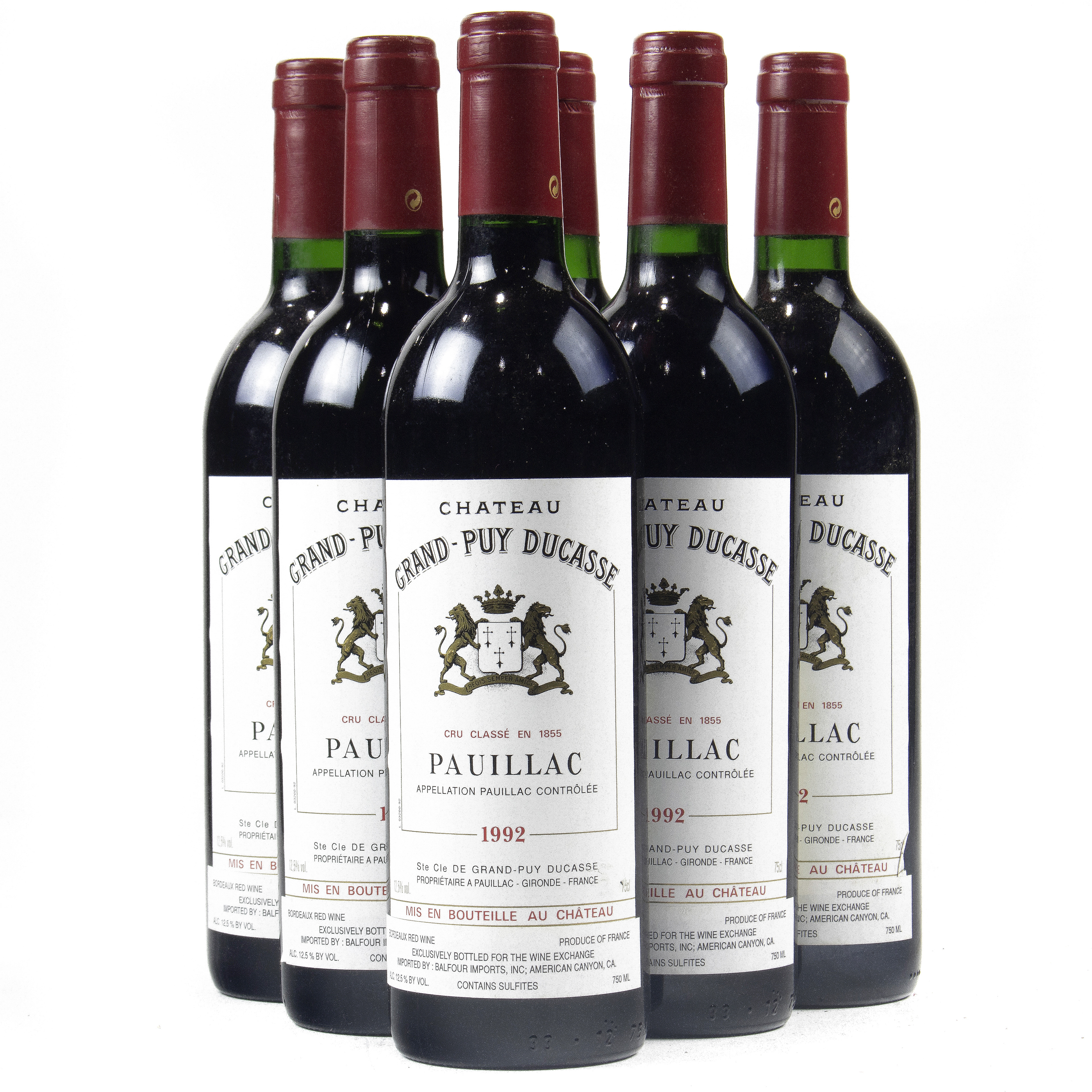 (LOT OF 6) A GROUP OF 1992 CHATEAU