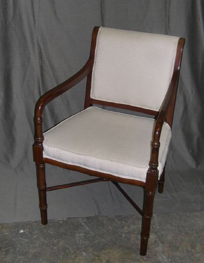 Pair of Edwardian Mahogany Armchairs,