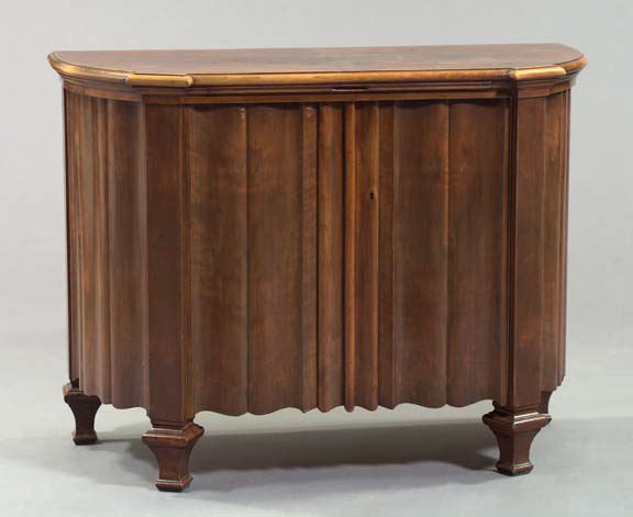 Art Deco Fruitwood Console Cabinet  3a5599