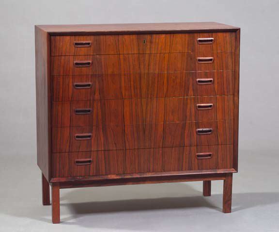 Mid Century Modern Rosewood Chest  3a559b