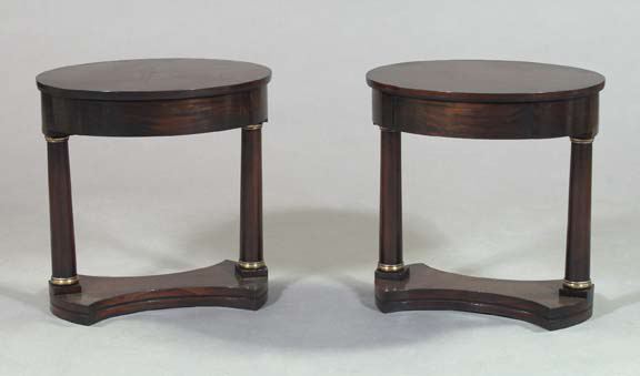 Pair of Continental Mahogany Occasional