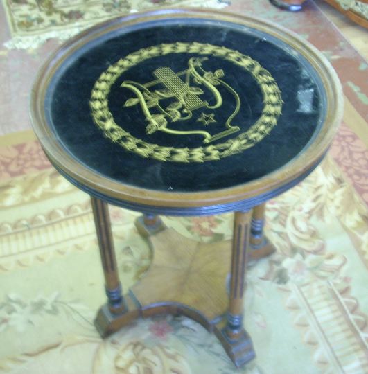 Empire-Style Mahogany Occasional Table,