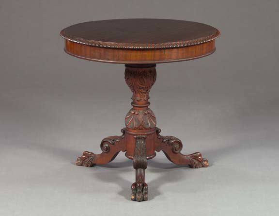 American Mahogany Circular Pedestal
