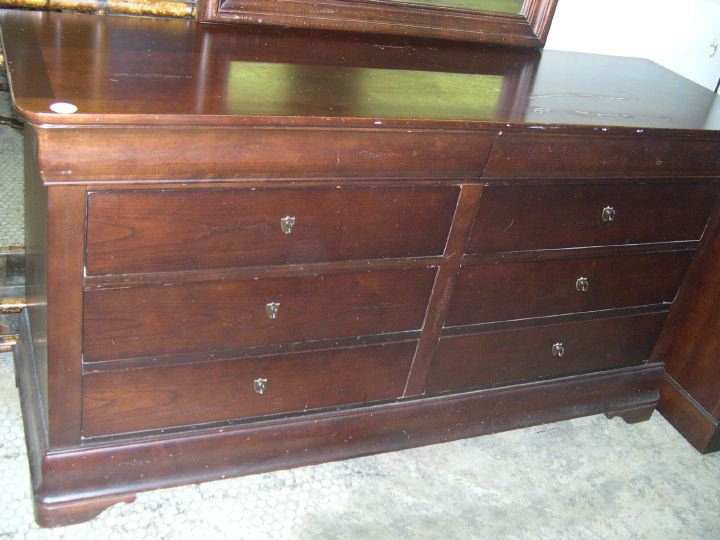 Five-Piece Stained Mahogany Late Classical-Style