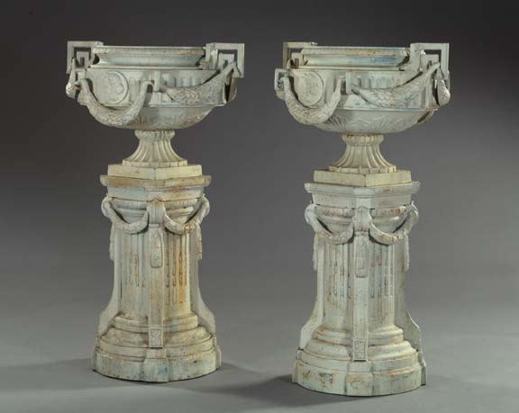 Large Pair of Classical Style Cast Iron 3a565b
