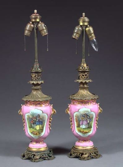 Good Pair of Napoleon III Gilt Brass Mounted 3a5669