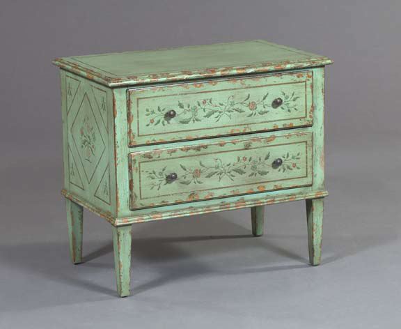 Louis XVI Style Polychromed Commode  3a566e