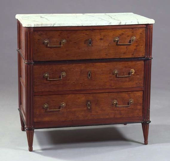 Louis XVI Style Mahogany and Marble Top 3a566b