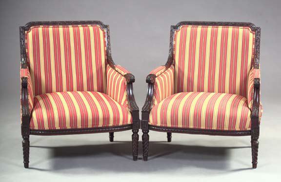 Pair of Louis XVI Style Stained 3a5677