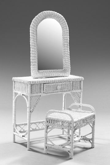 American Late Victorian-Style Wicker