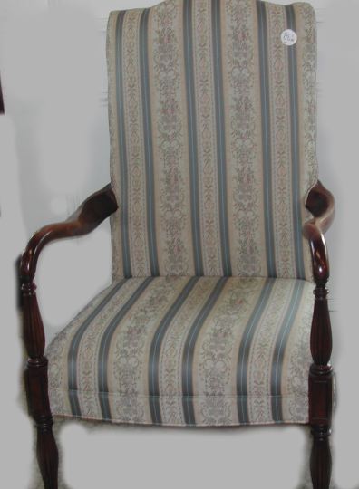 William IV-Style Mahogany Armchair,