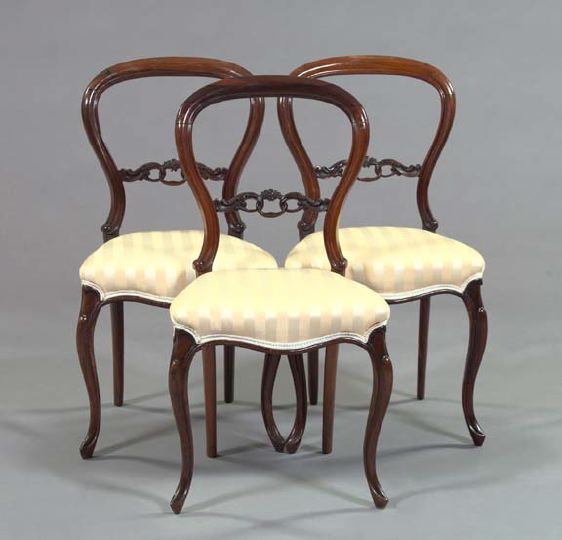 Suite of Three Victorian Rosewood 3a56e5