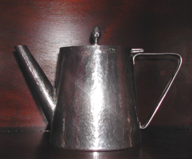 Arts and Crafts Silverplate Teapot,