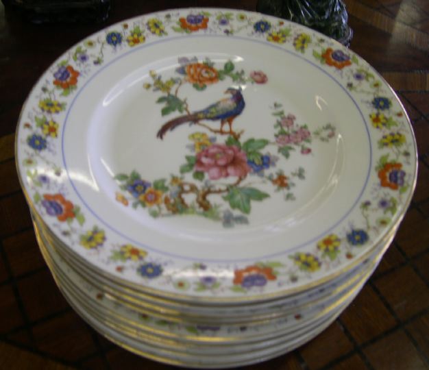 Set of Ten Czechoslovakian Porcelain