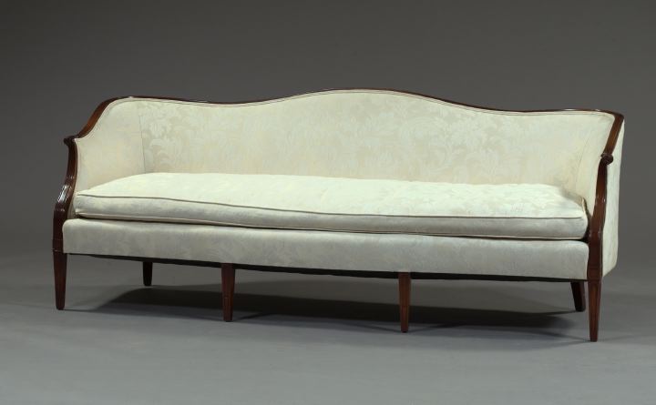 Hepplewhite Style Mahogany Sofa  3a571f