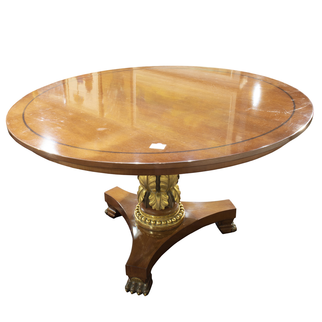 A FRENCY EMPIRE STYLE CENTER TABLE