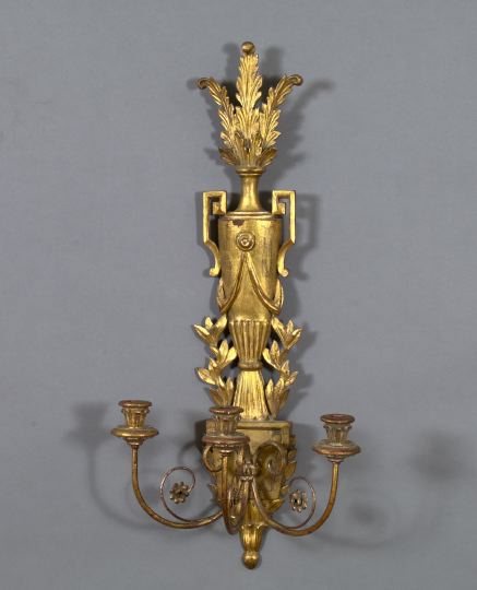 Large Italian Carved Giltwood and